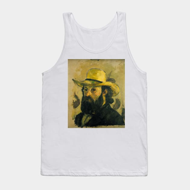 Self-Portrait in a Straw Hat by Paul Cezanne Tank Top by Classic Art Stall